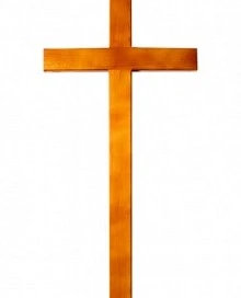 Крест сосна «Католический» светлый  220см